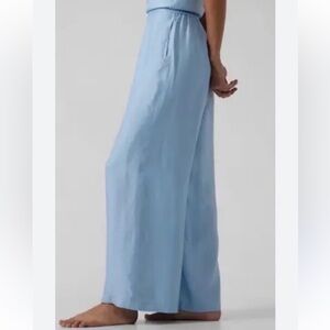Athlete Calm Cool Light Blue Wide-Leg Pants